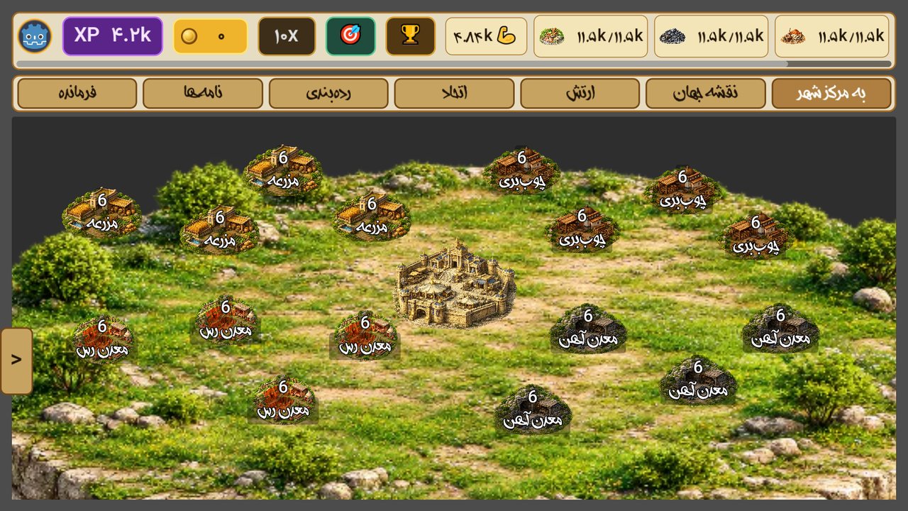 نمای دهکده در بازی پارسین